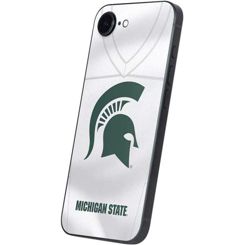 Michigan State University White Jersey iPhone 16e Skin